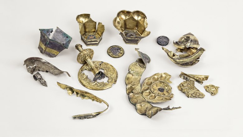 Finds ensemble with various objects from the treasure trove, © Landessammlungen Niederösterreich, UF-22958 Finds ensemble with various objects from the treasure trove, © Landessammlungen Niederösterreich, UF-22958