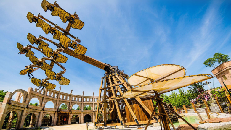 Leonardos Flugmaschine - nur etwas für Schwindelfreie!, © Matula