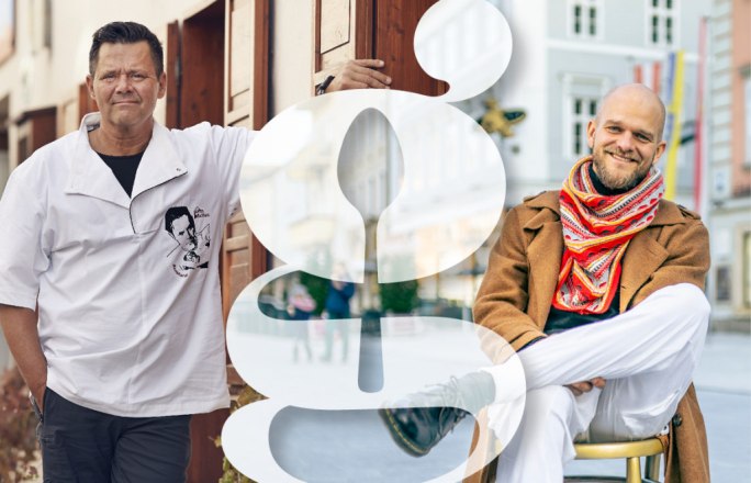 Bernhard Gruber mit Klarinettist Christoph Zimper, © Niederösterreich Werbung/Hofer &Wiener Alpen/Fülöp