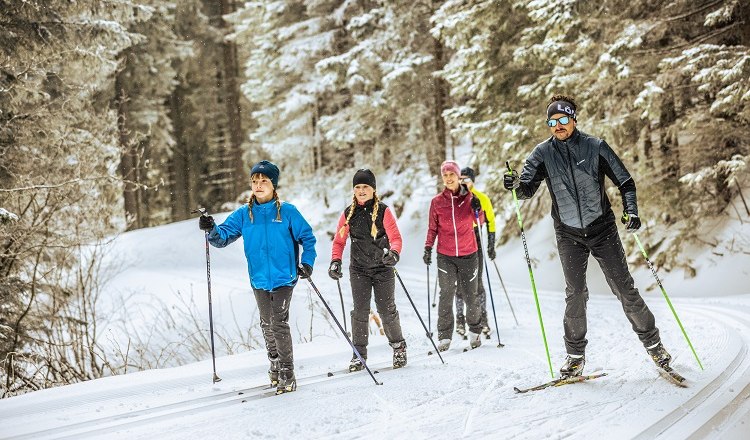 Perfekte Bedingungen auf der Langlauf-Loipe, © Martin Fülöp