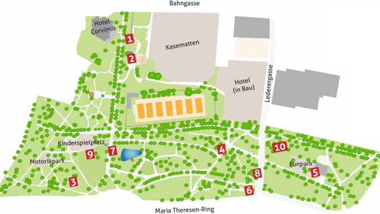 A park néhány rendkívüli növénynek ad otthont, © Stadt Wiener Neustadt/Weiler, Stadtarchiv